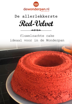 Bakmix - Red Velvet - 500 gram - fluweelzachte cake - voor de Wonderpan