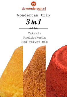 Bakmix voor de Wonderpan - 3 in 1