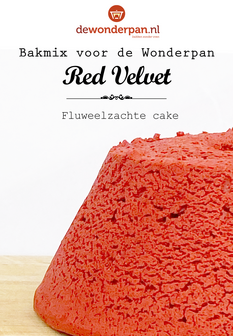Bakmix - Red Velvet - 500 gram - fluweelzachte cake - voor de Wonderpan