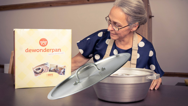 Wonderpan met alu deksel