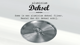 Aluminium deksel voor Wonderpan