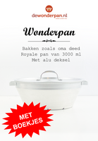 Wonderpan met alu deksel en boekjes 1+2